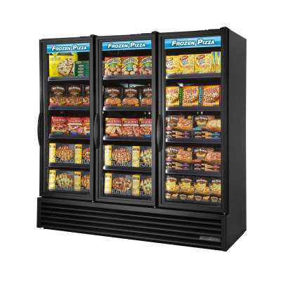 True FLM-81F~TSL01 3-Glass Swing Door Full Length Merchandiser Freezer