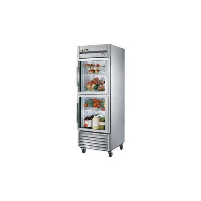 True T-23G-2-HC~FGD01 2-Half Glass Doors Bottom Mount Reach-In Refrigerator (Left Hinged)