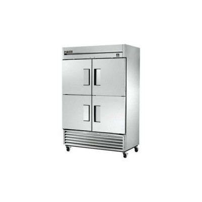 True TS-49-4-HC 4-Half Solid Doors Bottom Mount Reach-In Refrigerator | 49 cu ft