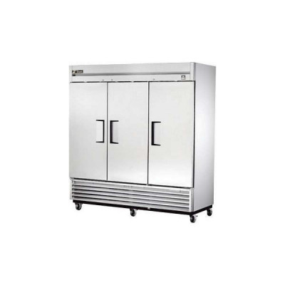 True TS-72-HC 3-Solid Doors Reach-In Refrigerator | 72 cu ft