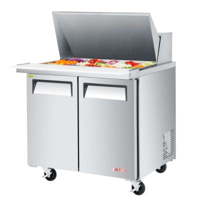 Turbo Air EST-36-15-N6 Refrigerated Counter Mega Top Sandwich / Salad Unit 15 Pans