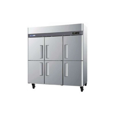 Turbo Air M3R72-6-N 6-Half Solid Door Reach-In Refrigerator | 65.6 cu ft