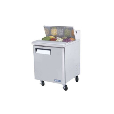 Turbo Air MST-28-N 1-Door Refrigerated Sandwich Prep Table | (8) 1/6 Pan