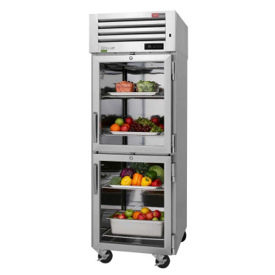 Turbo Air PRO-26-2R-G-PT-N 4 Half Glass Door Pass-Thru Refrigerator