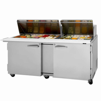 Turbo Air PST-72-30-N Refrigerated Counter Mega Top Sandwich / Salad Unit | 30 Pans