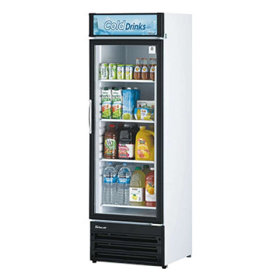 Turbo Air TGM-14RV-N6 1 Swing Glass Door Merchandiser Refrigerator | 12.17 Cu. Ft.