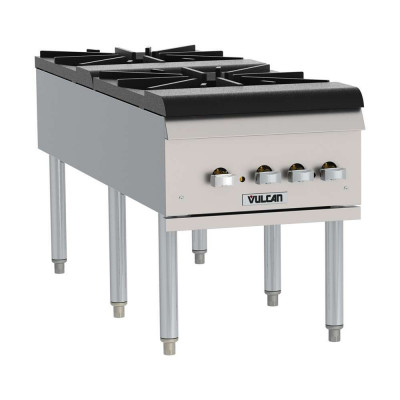 Vulcan VSP200F 2 Burner Gas Stock Pot Range | 220,000 BTU