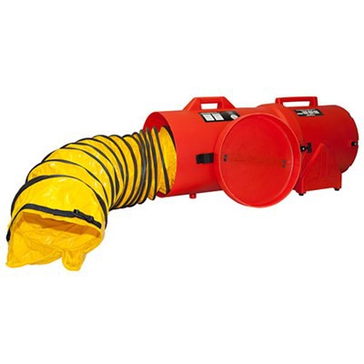 ASI Axial Fan with 15' Duct Canister