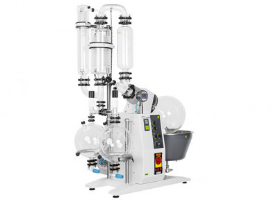 ​Buchi Rotavapor R-220 EX T4 230V Large-Scale Rotary Evaporator DB2-Descending Bullfrog with Secondary Condenser 10L Evaporating Flask Single Receiving Flask 10L