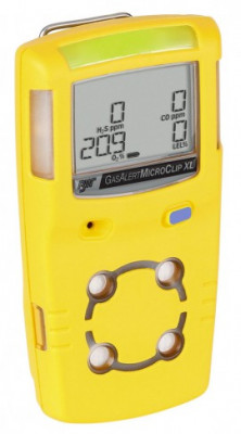BW GasAlert MicroClip XL 4-Gas Monitor, MCXL-XWHM-Y-NA