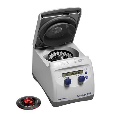 Eppendorf Centrifuge 5418, with 18x1.5/2 mL AT rotor, 120 V, 50/60 Hz