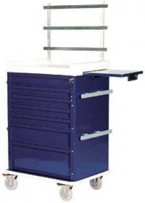 Harloff OPT7K Optimal Seven Drawer Anesthesia Cart, Standard Package