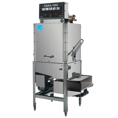 CMA Dishmachines CMA-180B-S Single Rack High Temperature Straight Dishwasher with Booster Heater - 208/240V, 1 Phase