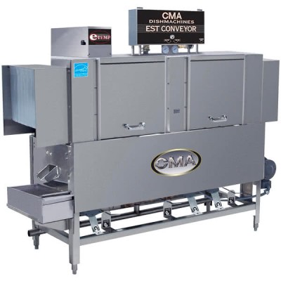 CMA Dishmachines EST-66 High Temperature Conveyor Dishwasher - Right to Left, 240V, 3 Phase
