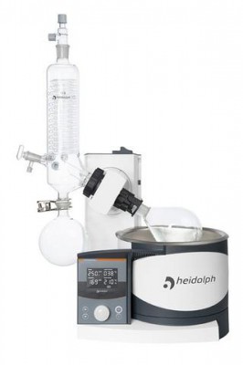 Heidolph Hei-VAP Advantage Rotary Evaporator Hand Lift G1 Diagonal Glassware Set Coated
