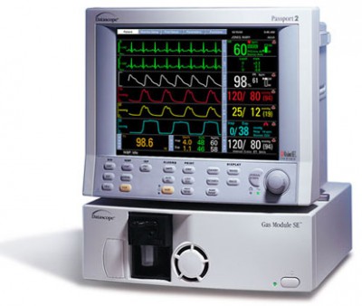 Datascope Passport 2 Anesthesia Monitor - 5 Gas Module