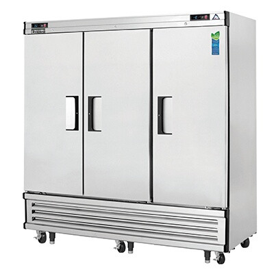 Everest EBRF3 3 Door (2/3 Ref & 1/3 Fzr) Dual Temp, 75in.