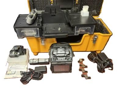 Fujikura 90R Fusion Splicer and CT50 Cleaver and RS03 Hot Jacket Stripper Fiber Optic Thermal Stripping
