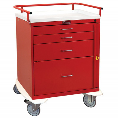 HARLOFF 6300 FOUR DRAWER CLASSIC EMERGENCY CART, STANDARD PACKAGE 