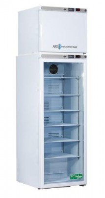 American BioTech Supply Premier Combination Refrigerator and Freezer (12 cu ft) (Glass Door) (Right Hinge) (Manual Defrost)
