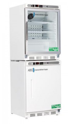 American BioTech Supply Premier Combination Refrigerator and Freezer (9 cu ft) (Glass Door) (Left Hinge) (Manual Defrost)