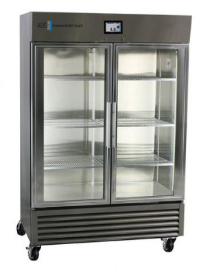 American BioTech Supply TempLog Premier Stainless Steel Validation Refrigerator (49 cu ft) (Glass Door)