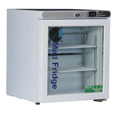 American BioTech Supply Premier Pharmacy Undercounter Refrigerators (1 cu ft) (Left Hinge) (Glass Door)