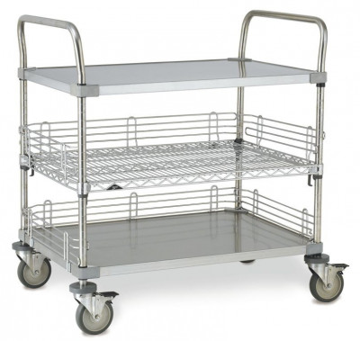 Intermetro Case-OL36 24X36X39 Stainless Steel Open Case Cart