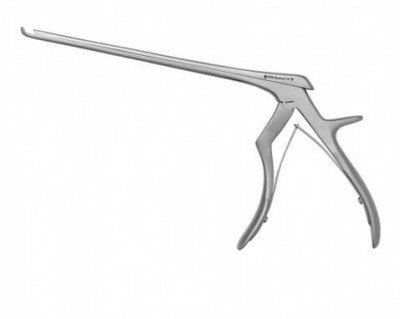Miltex 18-1997 Kerrison-Costen Ronguer, 4MM X 9MM Bite, Angled 90°, Curved Shaft, 5¾