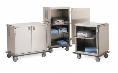 Intermetro Case Cart 6 Casters- w/ Passive Lock. 33 x 56