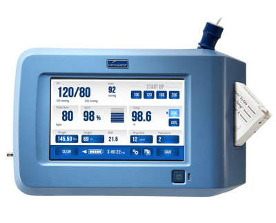Midmark Iqvitals With Bp Cuffs, Turbo Temp, & Probe Covers. Touchscreen With Blood Pressure, Thermometry, & Nellcor Spo2