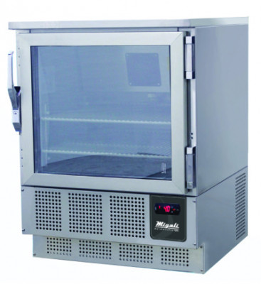 Migali Evox-U1RG-ADA 4.3 Cu Ft Locking Glass Door Under Counter Pharmacy Refrigerator