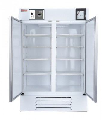 Thermo Scientific General-Purpose Series Lab Refrigerator, 49 cu ft, White, Glass Door, Chart Recorder