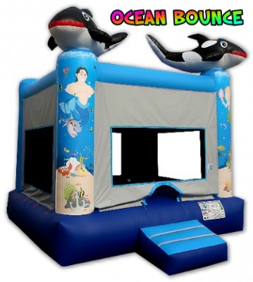 Ocean castle bounce house