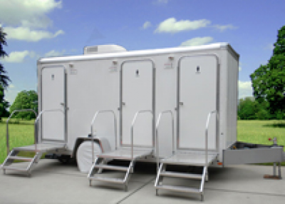 Portable Restroom Trailers, 3 Station