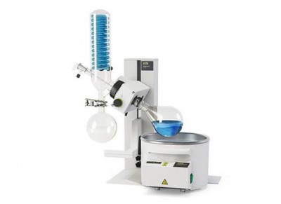 Buchi Rotavapor R-100 Rotary Evaporator Cold Trap with 24/40 Joint Glass Assembly P+G Safety Coating 220-240V