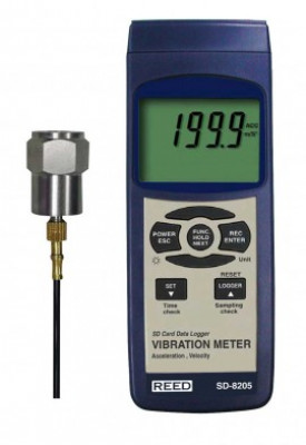 REED SD-8205 SD Series Vibration Meter, Datalogger