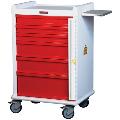 Harloff MRK16K Six Drawer MRI Safe Cart W/ Key Lock, Standard Package