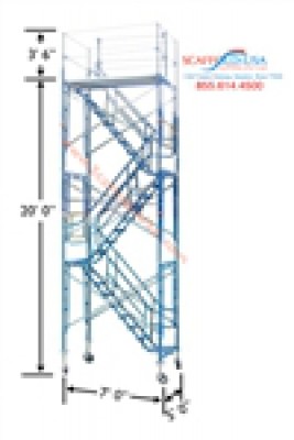 Scaffold-USA 20ft Rolling Stair Tower