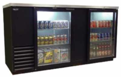 Superior 8717108 Solid Door Back Bar Cooler