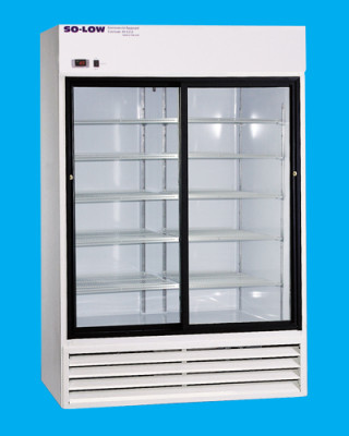 So-Low Laboratory and Pharmacy Refrigerator - White Coated Steel (2 Glass Doors) (49 cu ft)