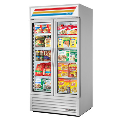 True 2 Door Glass Door Merchandising Freezer (model GDM-35F-LD)