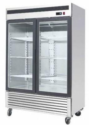US Refrigeration USBV-48D Two Door Glass Commercial Refrigerator