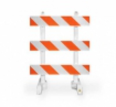 U.S. Barricades Type III Barricade- 4ft Plastic Breakaway