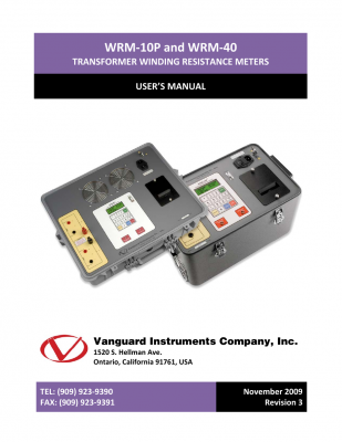 Vanguard Instruments Company WRM-10P