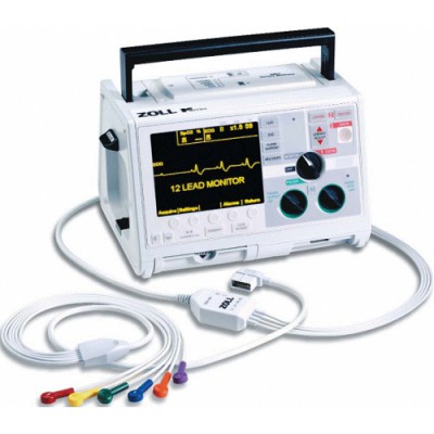 ZOLL M Series Defibrillator, 3 Lead ECG, Bi-Phasic, AED